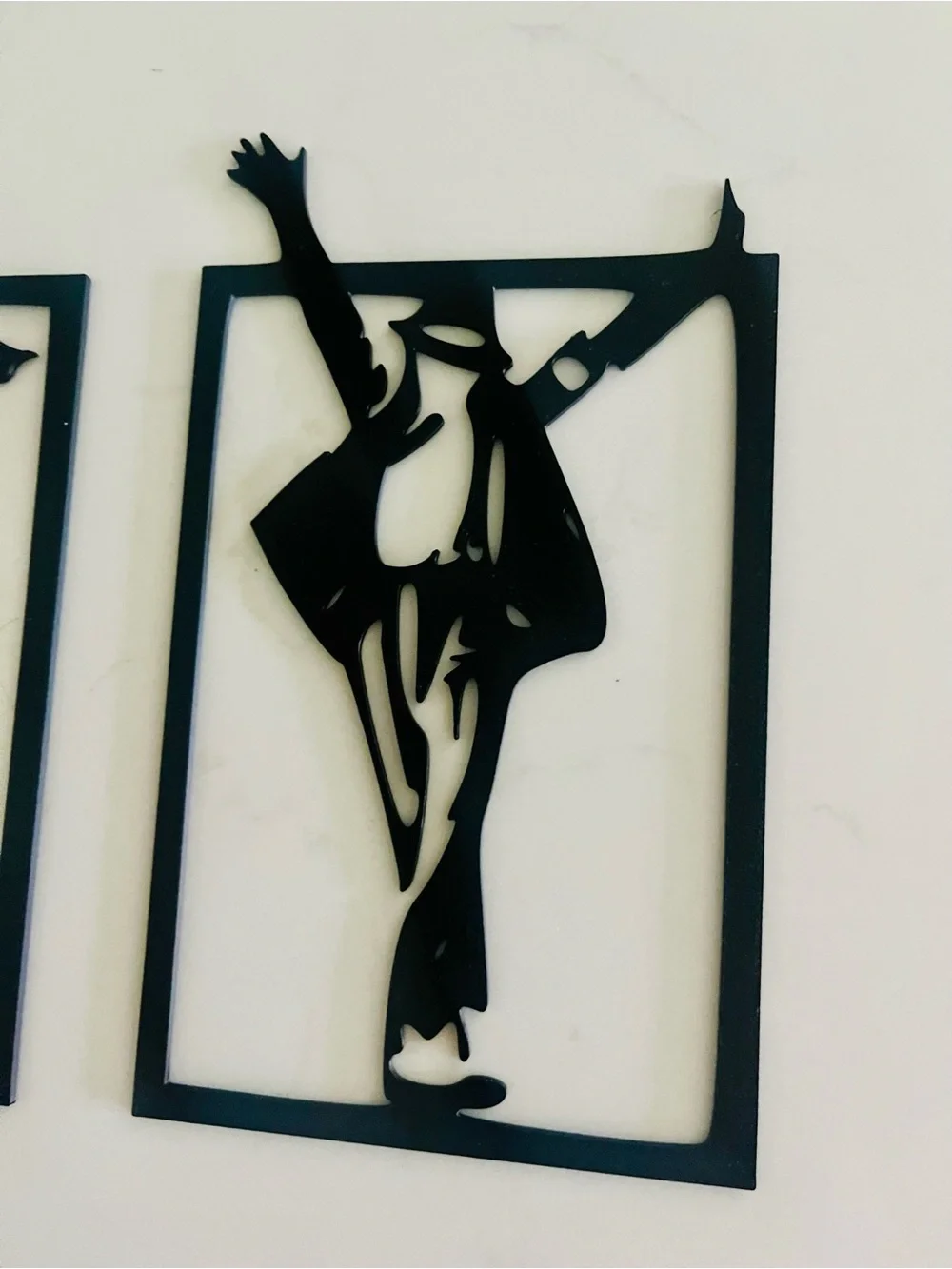 Black Silhouette Dancer Wall Art Set - Home Wall Decor
